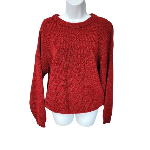 Pull Vintage Aspetuck Trading Co Années 80 - Taille XL - Bleu - Lourd Et Oversize